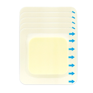 Hydrocolloid Foam Dressing 12.5x12.5cm Sterile Waterproof Wound Dressing For Home Health Care Easy Application Painless Removal