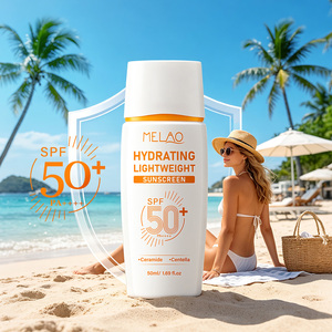 Broad Spectrum Sunscreen Cream Hydrating Protection Lightweight Texture SPF 50