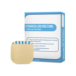 Private Label Hydrocolloid Dressing Without Border 4 X 4 Thin Hydrocolloid Patches Wound Dressing Bed Sore Pads